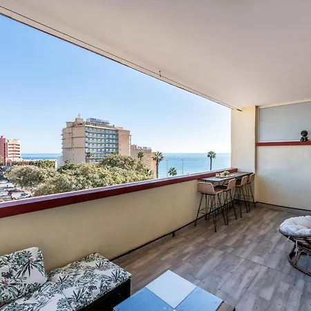 Apartment Beachfront Retreat Big Balcony And City Sea Views Benalmadena