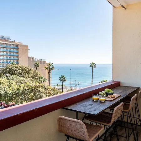 Apartment Beachfront Retreat Big Balcony And City Sea Views Benalmadena